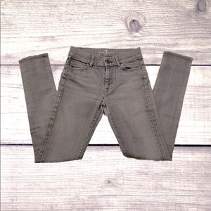 7 For All Mankind Distressed Skinny Jeans